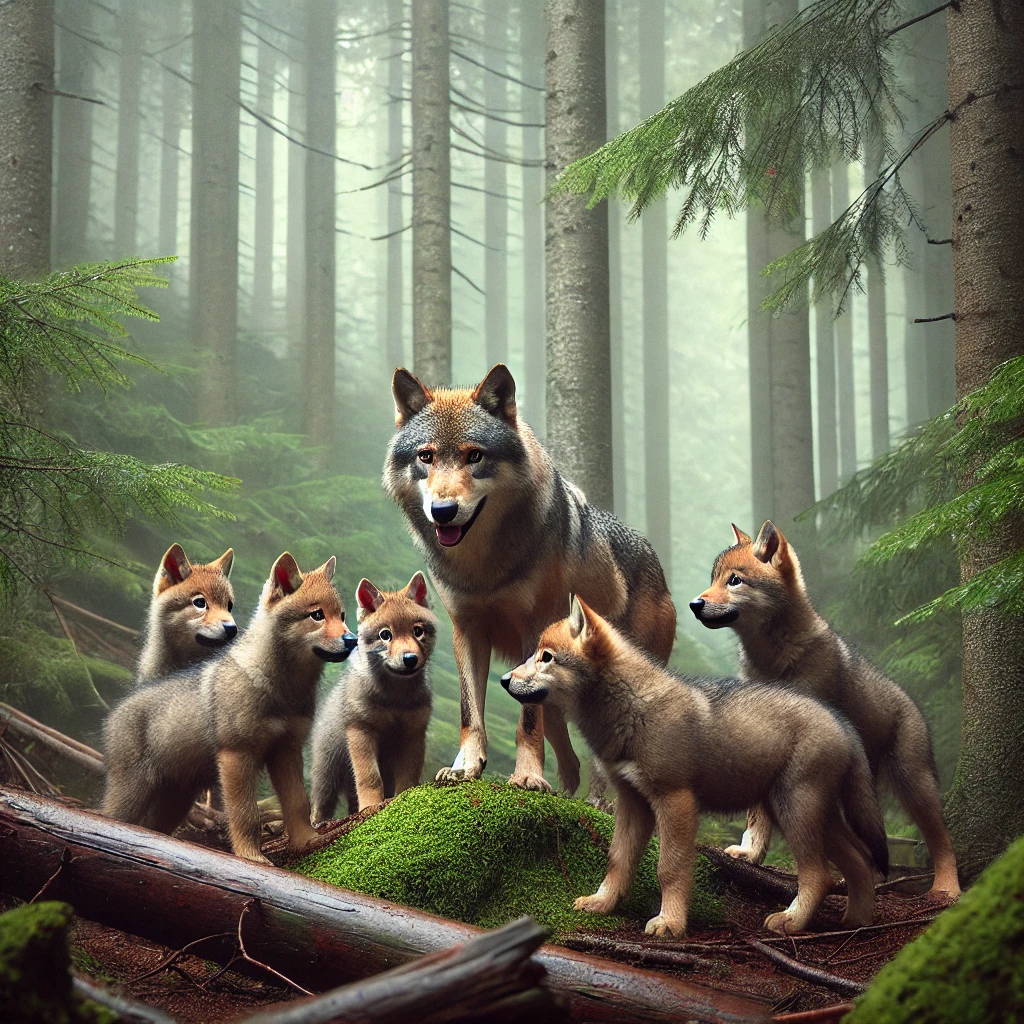 lobos ibéricos em Portugal