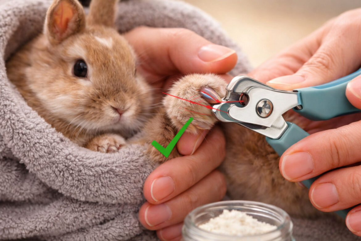 Como cortar as unhas do coelho sem stress: guia prático