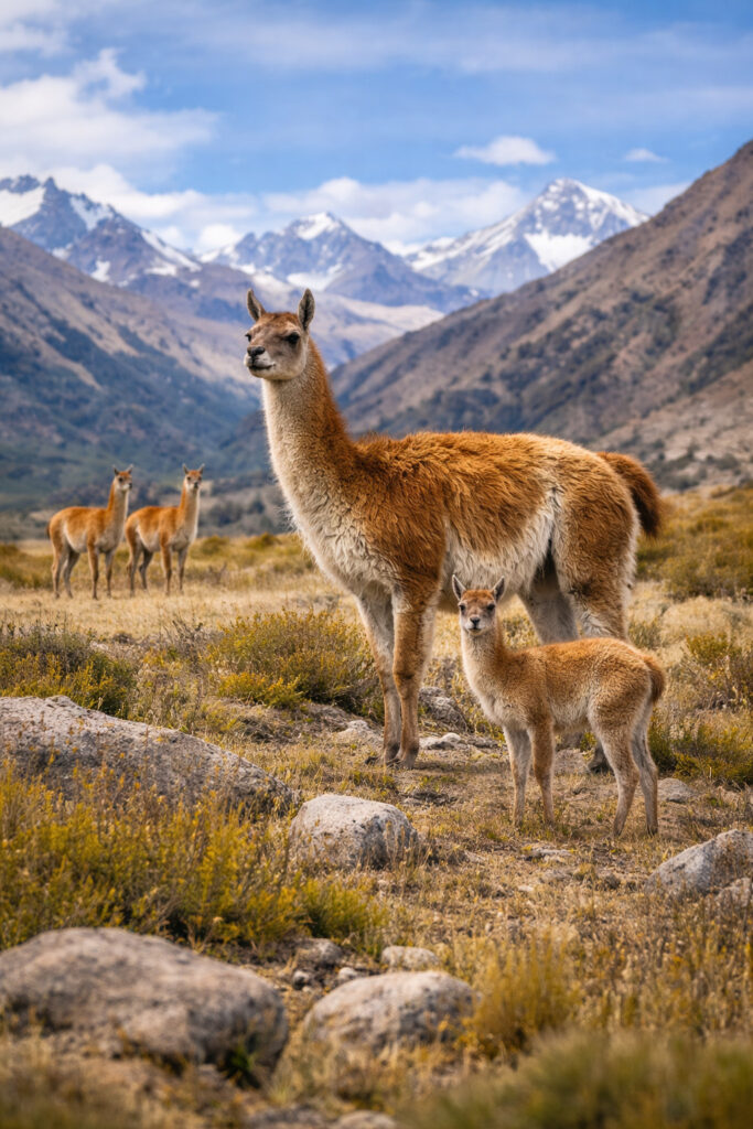 Guanaco: O Elegante Camélido Selvagem da América do Sul em Vida Animal Guanaco: O Elegante Camélido Selvagem da América do Sul