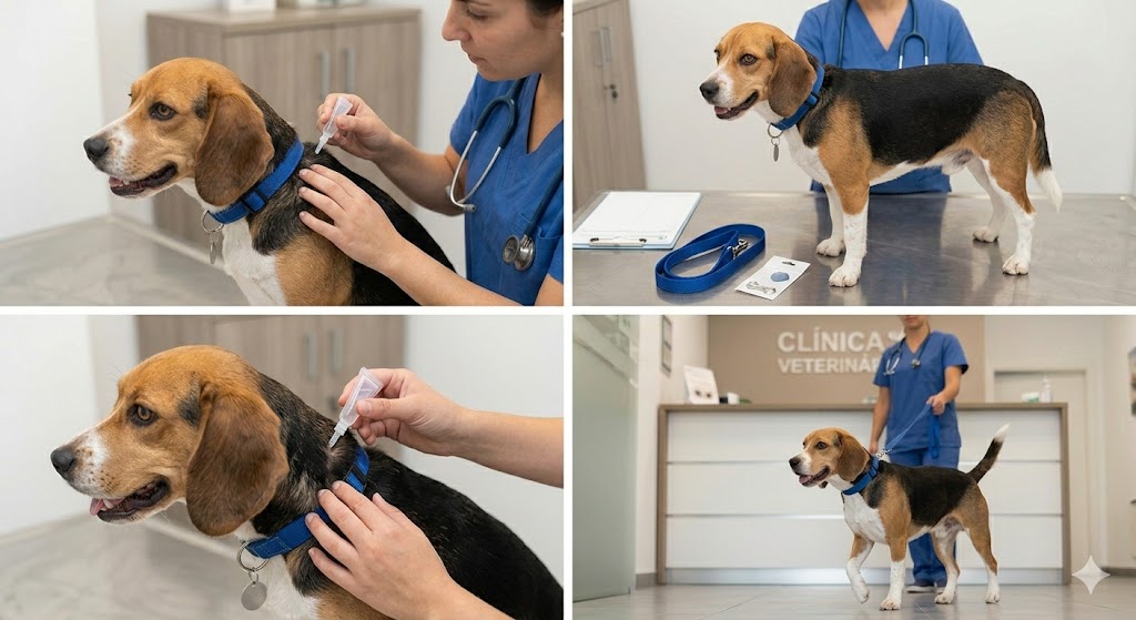 Desparasitação externa: coleira, pipeta ou spray — qual escolher? em Animais de Estimação pipeta