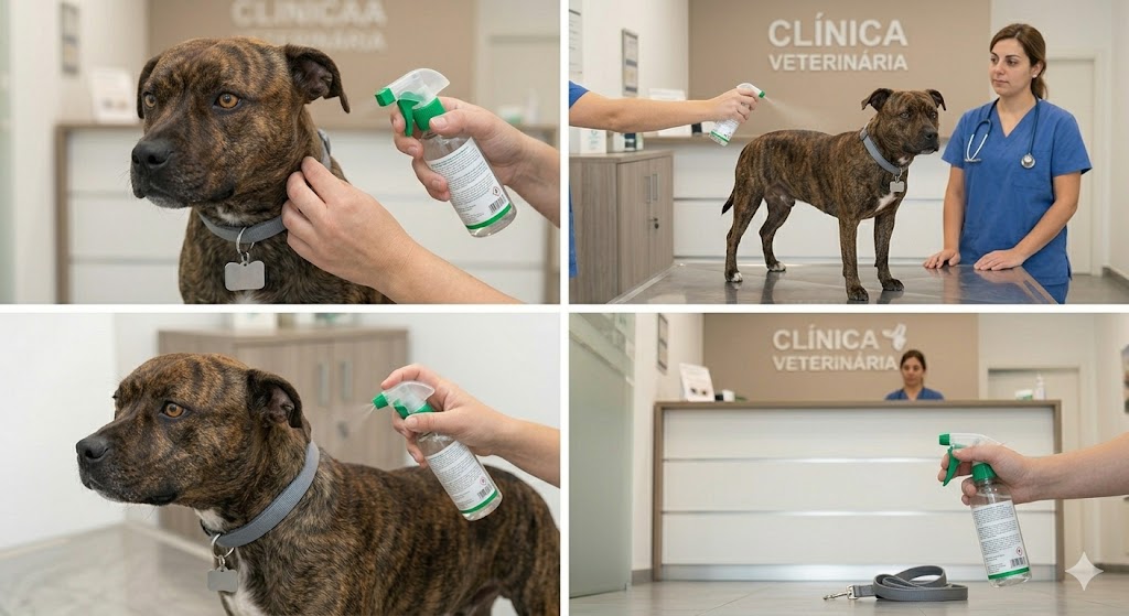 Desparasitação externa: coleira, pipeta ou spray — qual escolher? em Animais de Estimação spray